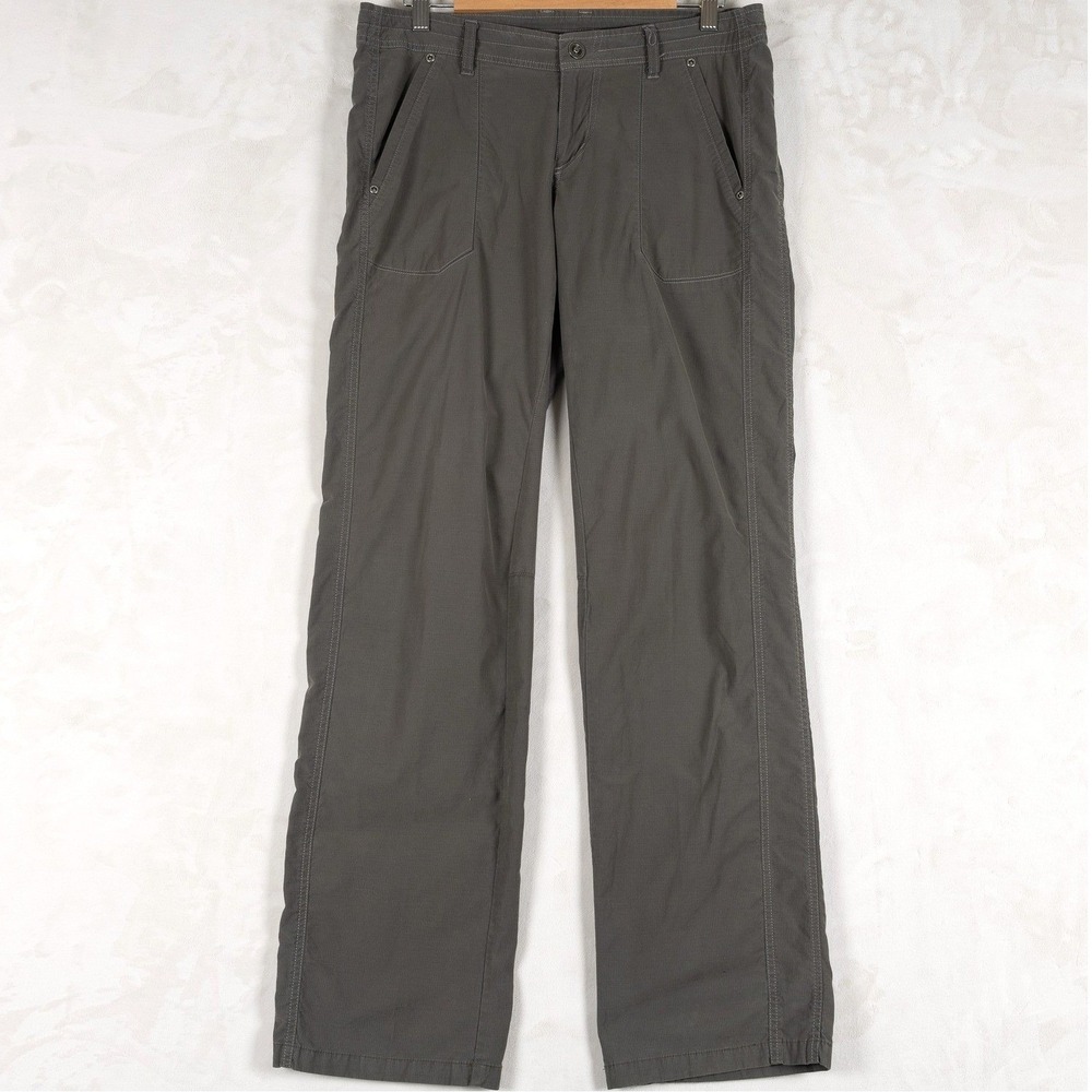 KUHL Outdoor Hiking Camping Pants‎ Womens Regular 8 Gray Lightweight Casual